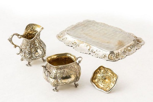800er silber barockset mokka - barockset,