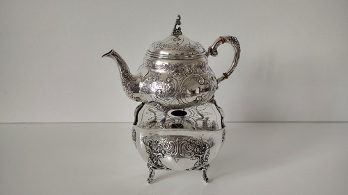 Teekanne auf rechaud aus - rechaud, 800er