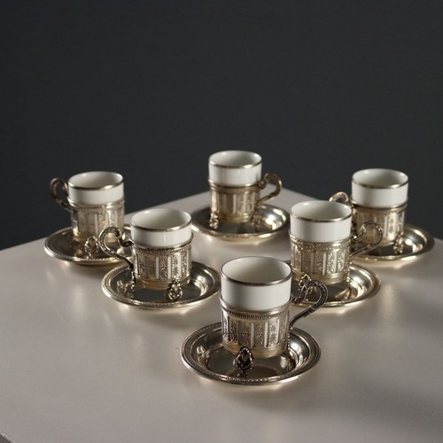 Antike kaffeetassen aus silber - antike,